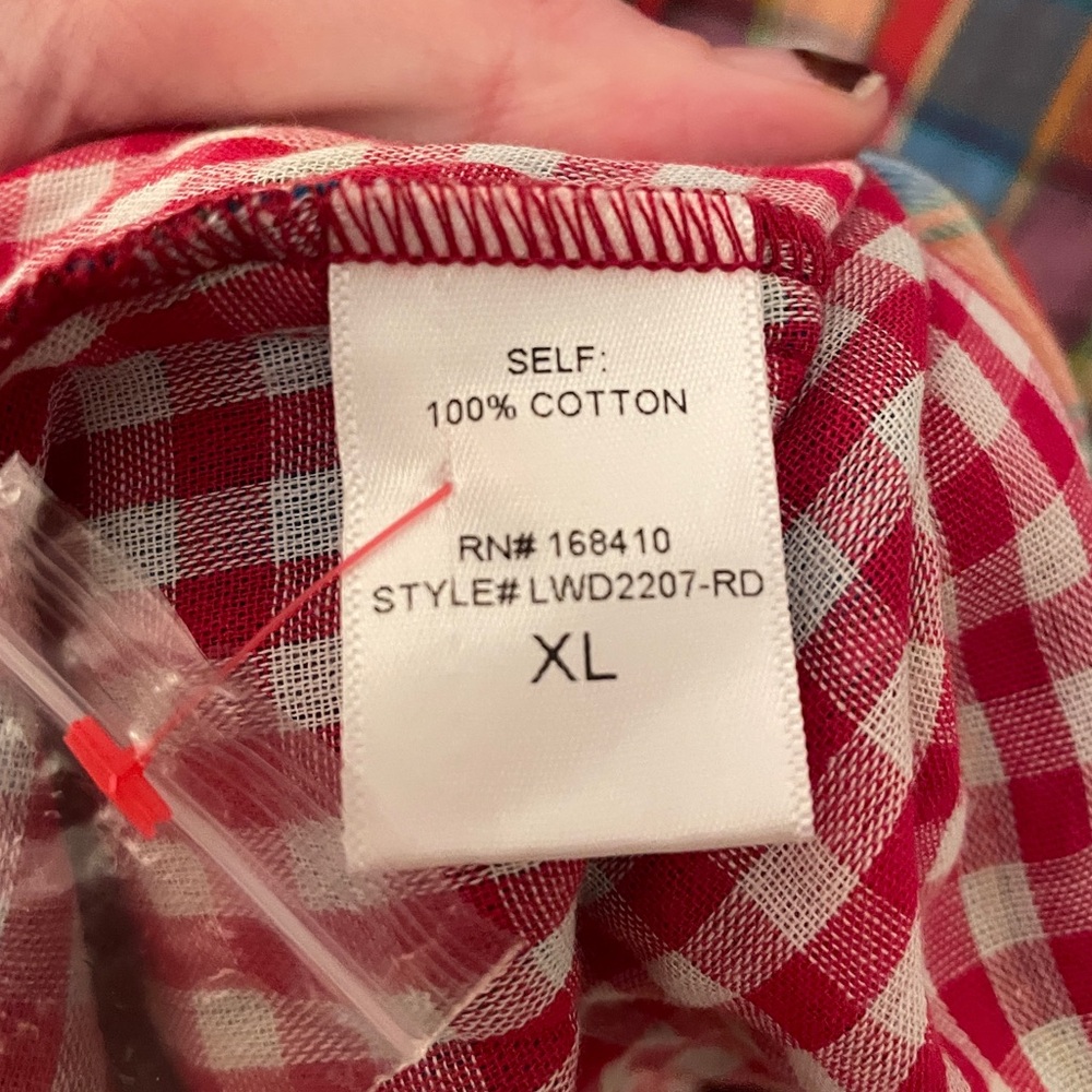 NWT Aura Plaid Button-down Dress - Picture 9 of 9